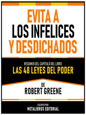 cover image of Evita a Los Infelices Y Desdichados--Resumen Del Capitulo Del Libro Las 48 Leyes Del Poder De Robert Greene